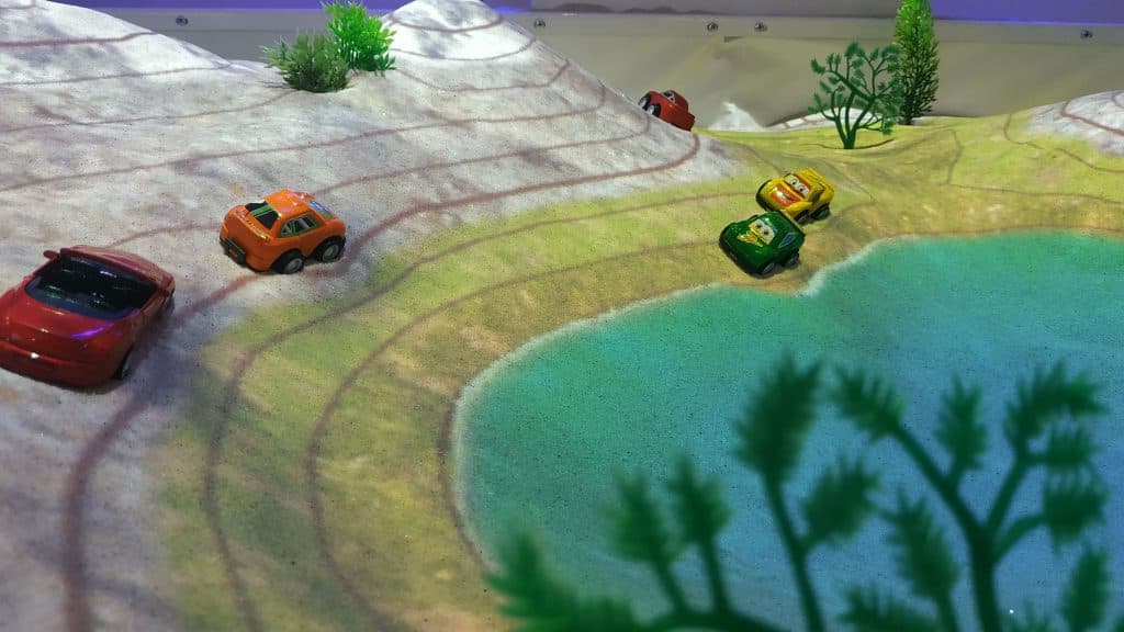 Sand and water in iSandBOX: games for preschool